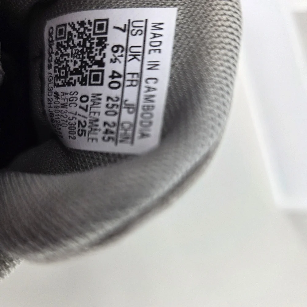 Adidas Daily 3.0 Sneakers Men 7 Grey Black Canvas Low Top Skate Shoes Streetwear